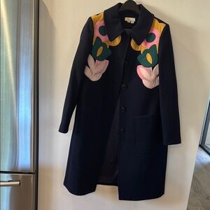 Boden Floral Embroidered Women's Coat